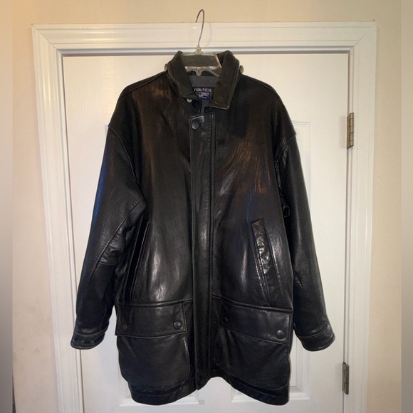 Nautica Other - Vintage Nautica Black Leather Jacket